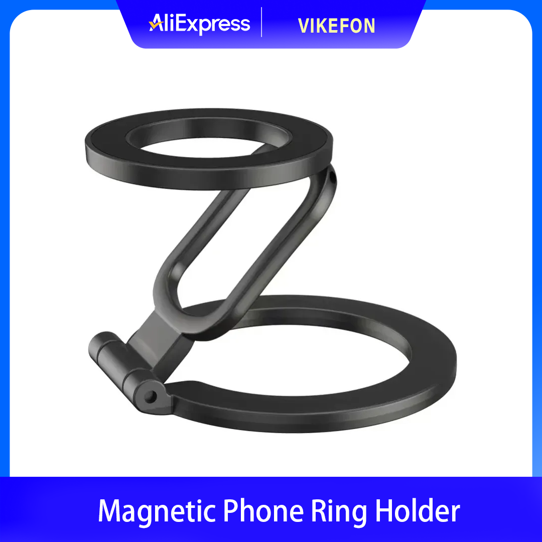 Dual Phone Holder - Magsafe Handyhalterung mit Fingerring, Dual-Magnetischer Desktop-Handyständer