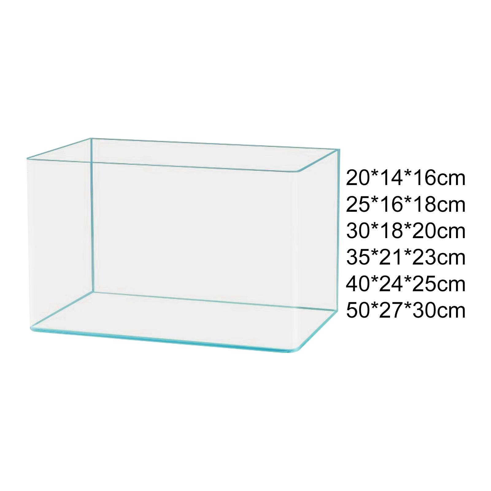 Desk Setup Clean - Klarglas-Aquarium-Dekoration, leicht zu reinigen, minimalistischer Desktop-Aquarium-Schildkröten-Tank