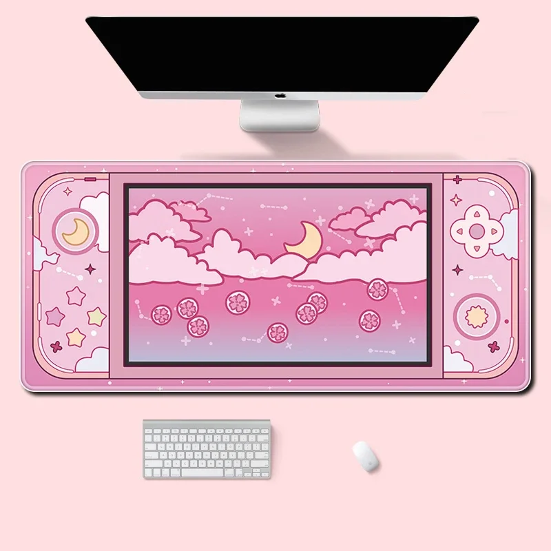 Desk Setup For Gaming - Mond und Sterne Große Schreibtischunterlage Kawaii