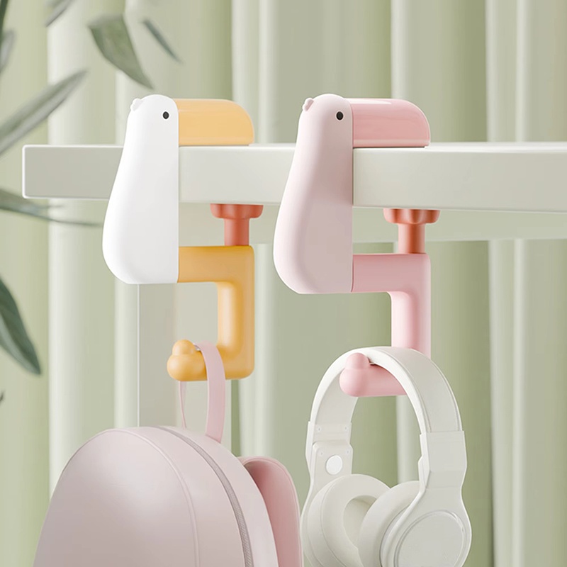 Desk Setup Accessories - 1–5 Stück Thinking Duck Schreibtisch-Seitenhaken, verstellbarer