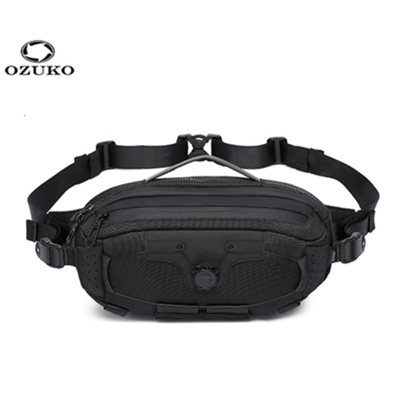 Dual Phone Holder - OZUKO Multifunktions-Brusttasche für Herren, taktische Techwear-Hüfttasche,
