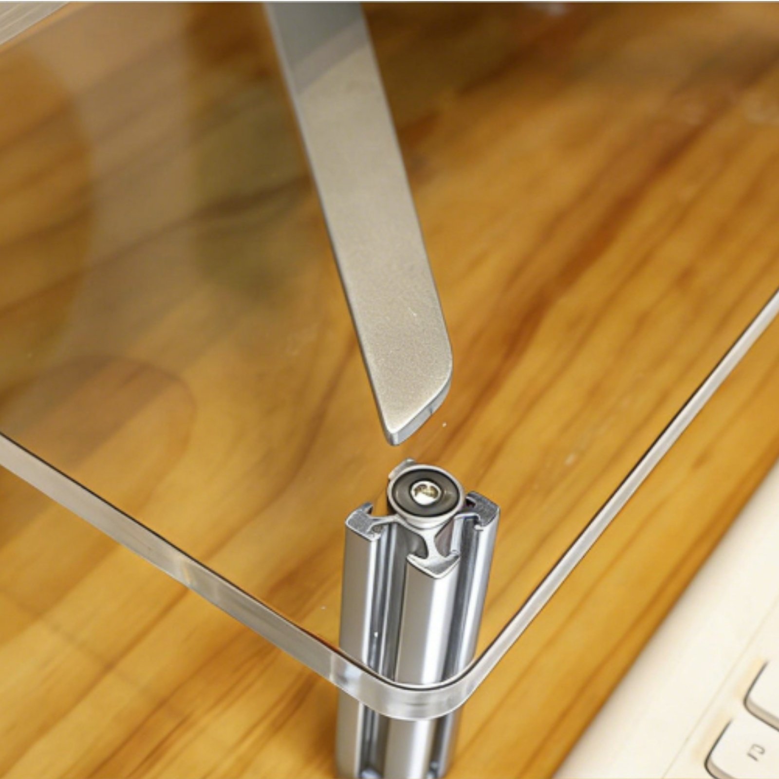 Desk Setup Accessories - Acryl-Monitorständer, leicht zu reinigen und transparent,