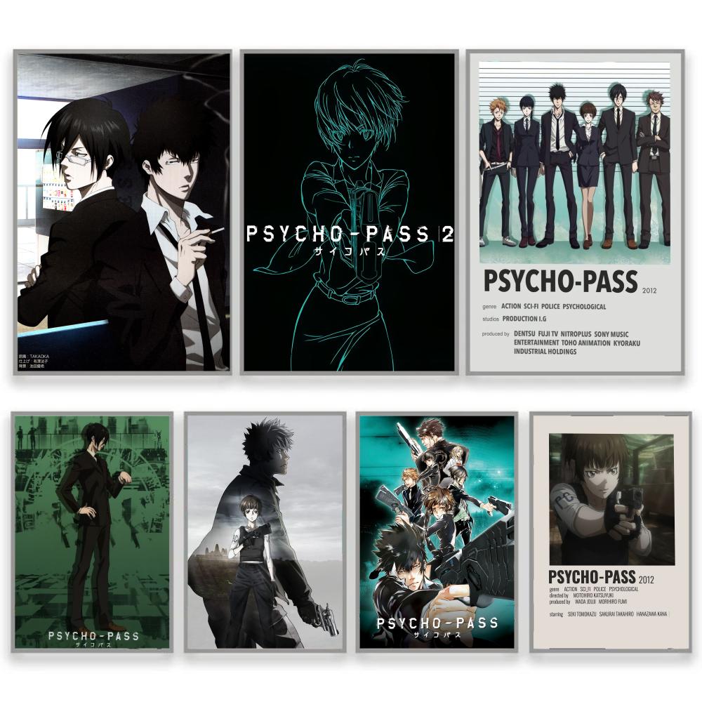 Desk Setup Accessories - Animation P-Psycho-Pass Schreibtischzubehör PVC Moderner Wandaufkleber