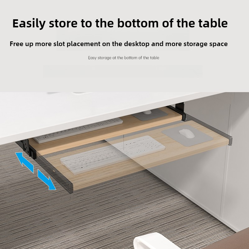 Holz-Tastaturablage für Untert – Desk Setup With Keyboard Tray Bewertung und Preis