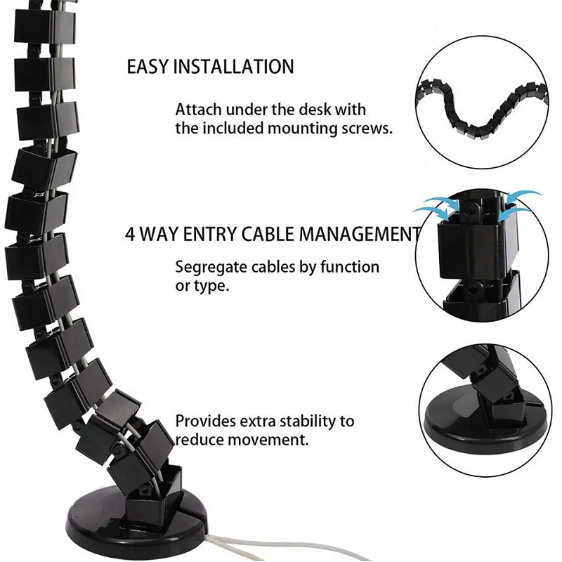 Kabelhülse für die Wirbelsäule – Desk Setup Clean Bewertung und Preis