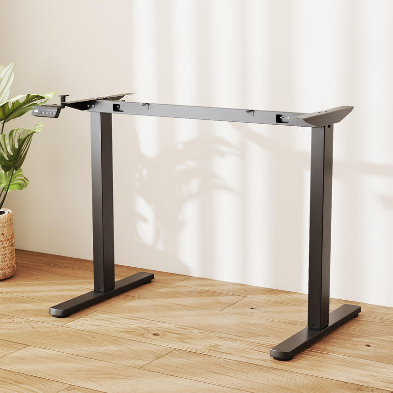 Elektrischer Stehpultrahmen, h – Desk Setup Black And Wood Bewertung und Preis
