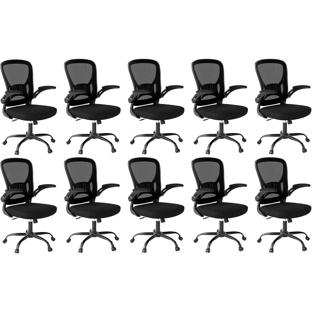 Bürostuhl-Set o 10, ergonomisc – Desk Setup Black And Wood Bewertung und Preis