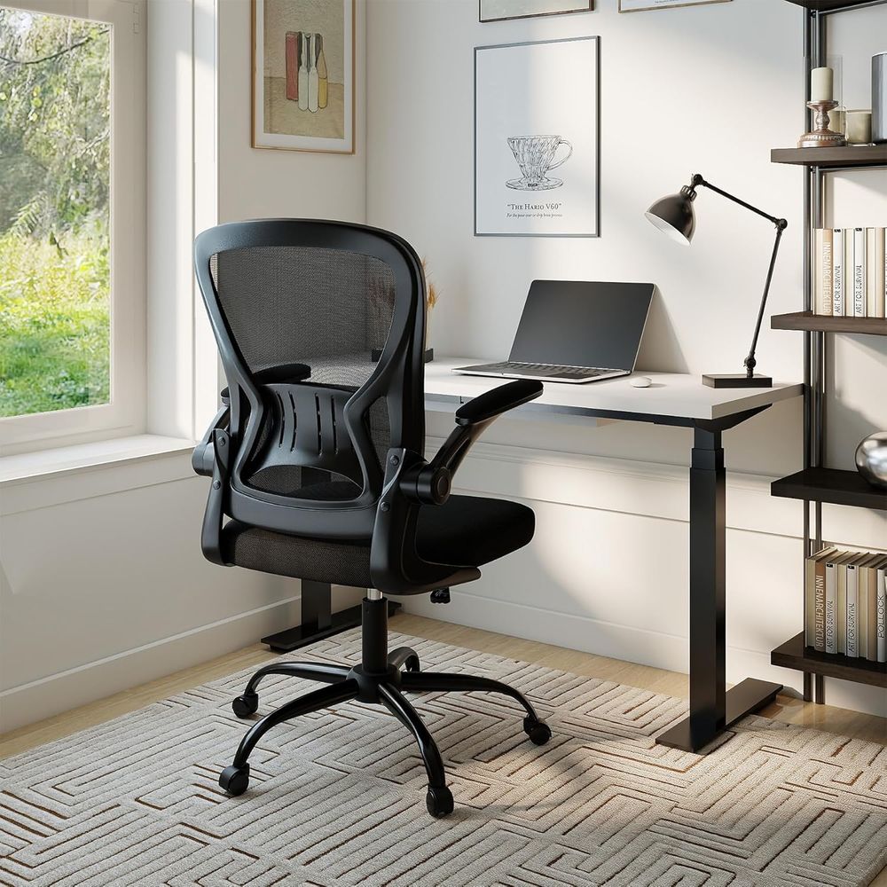 Bürostuhl-Set o 10, ergonomisc – Desk Setup Black And Wood Bewertung und Preis