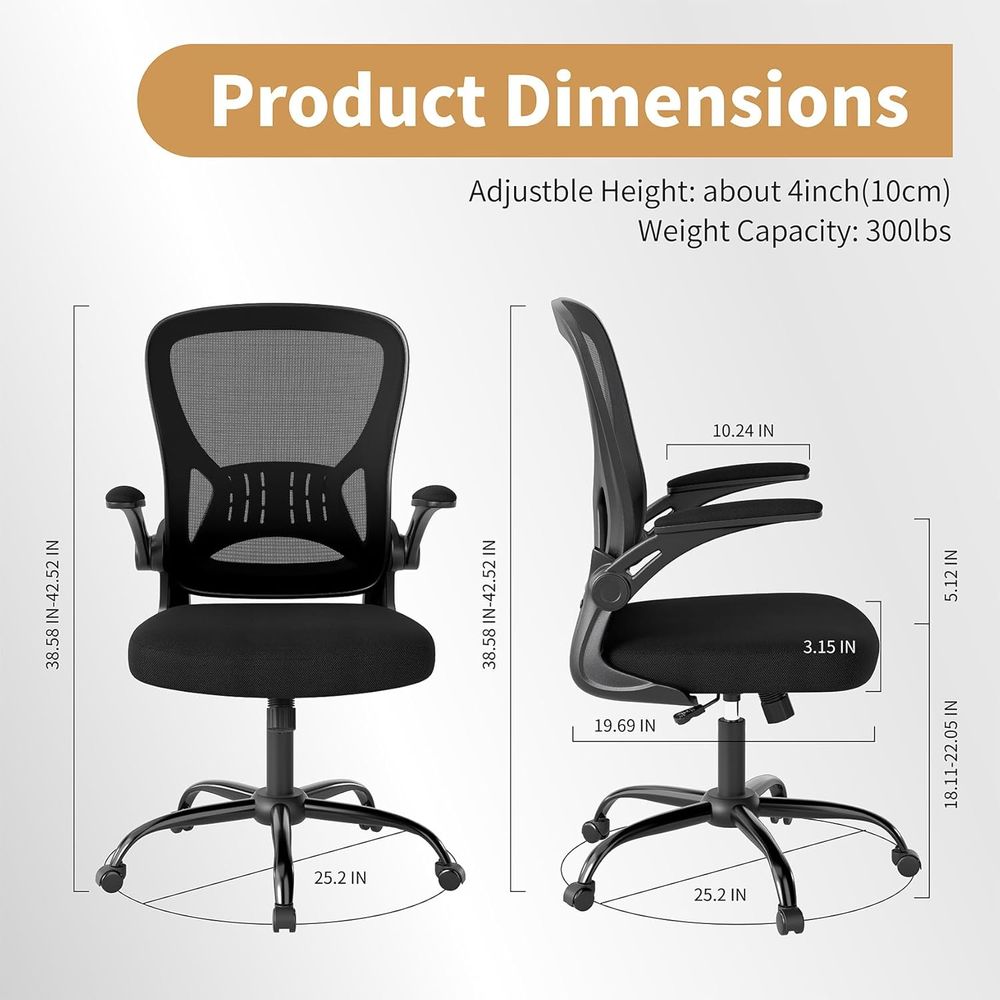 Bürostuhl-Set o 10, ergonomisc – Desk Setup Black And Wood Bewertung und Preis
