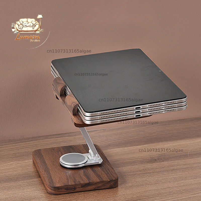 Schwarzer Walnuss-iPad-Ständer – Desk Setup Black And Wood Bewertung und Preis