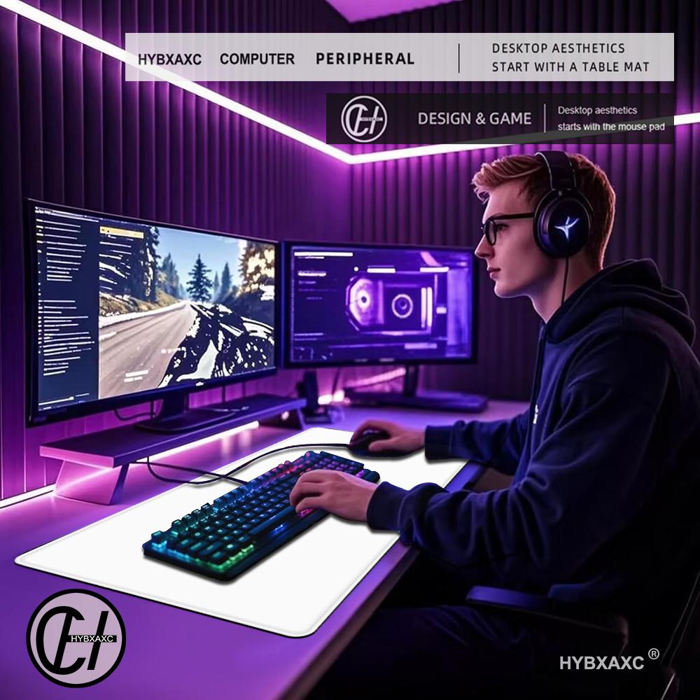Einfarbiges Gaming-Mauspad, Ga – Desk Setup With Keyboard Tray Bewertung und Preis