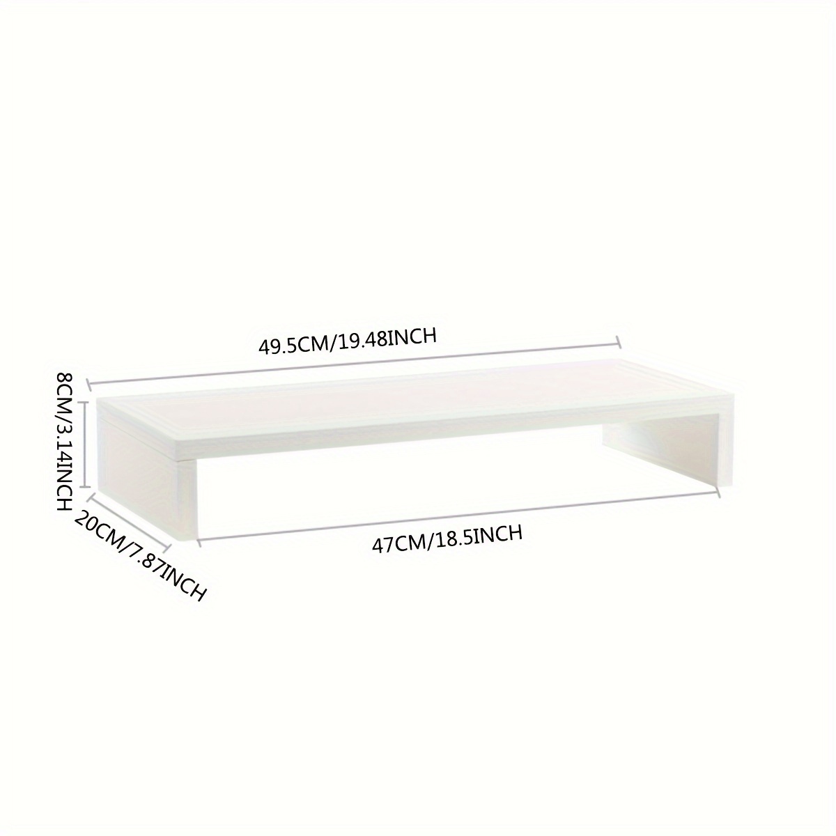 Minimalistischer Weißer MDF-Mo – Desk Setup Accessories Bewertung und Preis