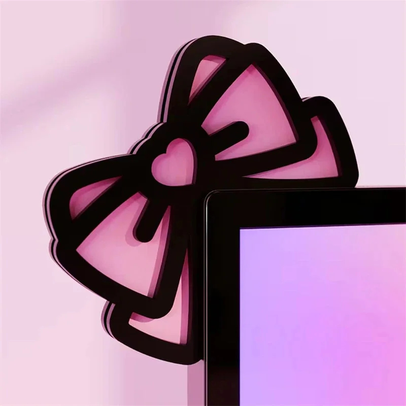 Kawaii rosa Acryl Schleife Mon – Desk Setup Accessories Bewertung und Preis