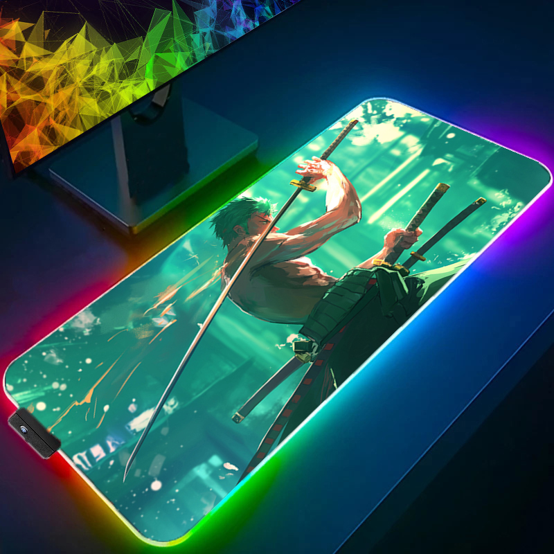 ONE PIECE Zoro Mauspad RGB Gam – Desk Setup Accessories Bewertung und Preis