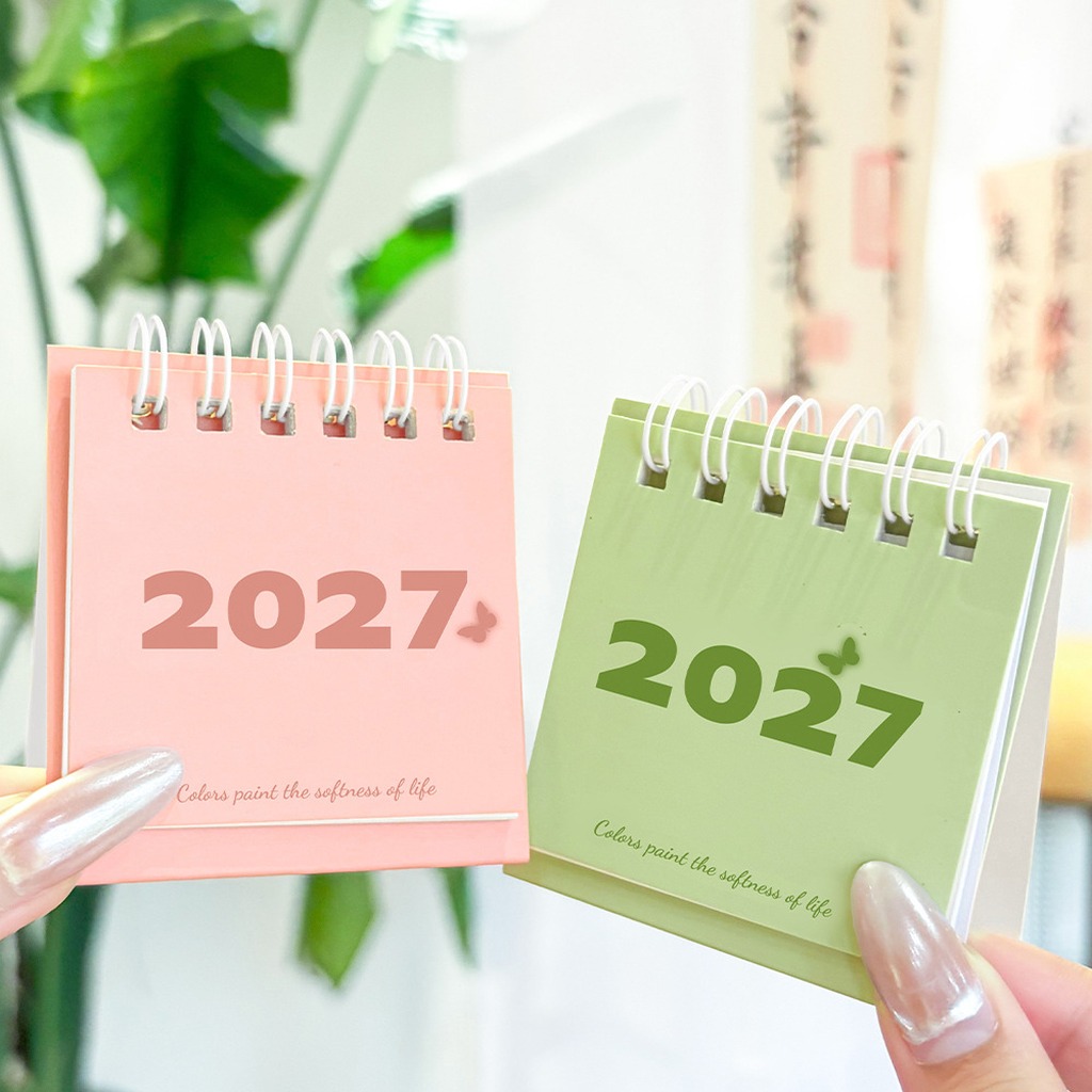 2027 Mini-Papier-Tischkalender – Desk Setup Photo Bewertung und Preis
