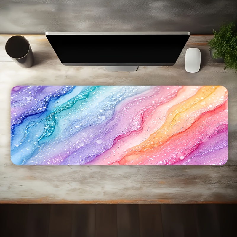 Leuchtendes Regenbogen-Glitzer – Desk Setup For Gaming Bewertung und Preis