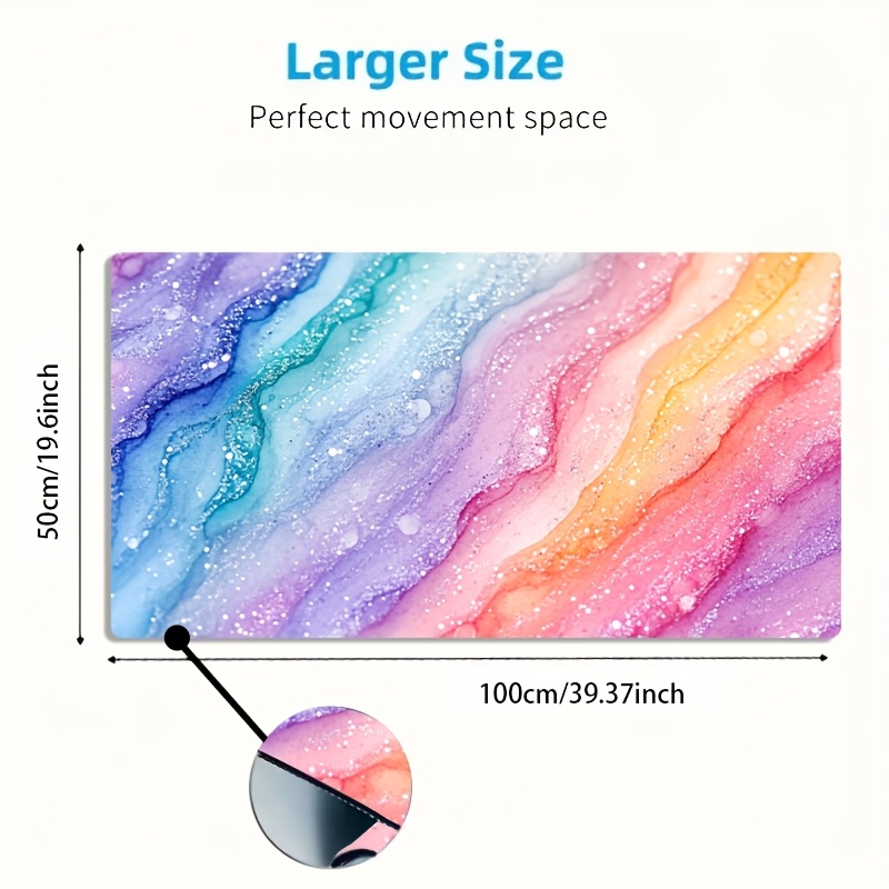 Leuchtendes Regenbogen-Glitzer – Desk Setup For Gaming Bewertung und Preis