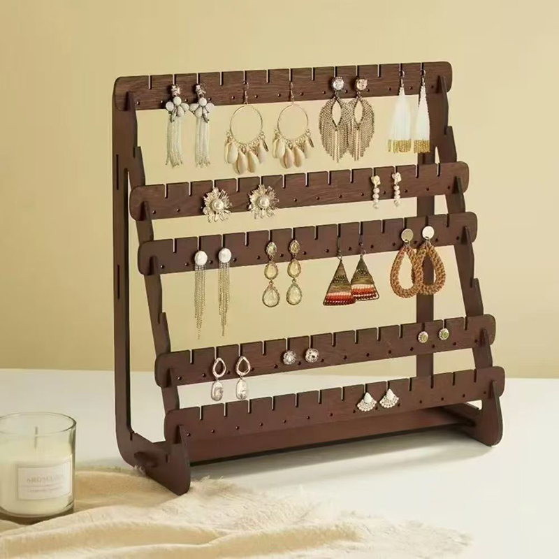 7-stufiger Ohrring-Präsentatio – Desk Setup Wood Bewertung und Preis
