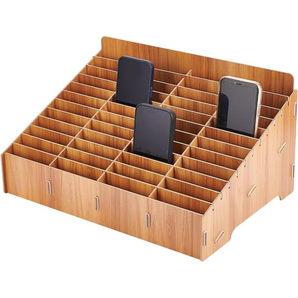 12/24/36/48-Fach Handy-Aufbewa – Desk Setup Wood Bewertung und Preis