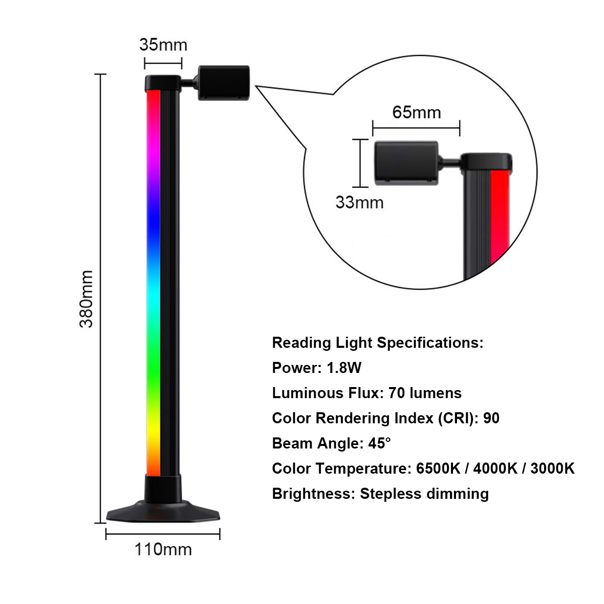 Smarte LED-Lichtleiste RGB mit – Desk Setup For Gaming Bewertung und Preis