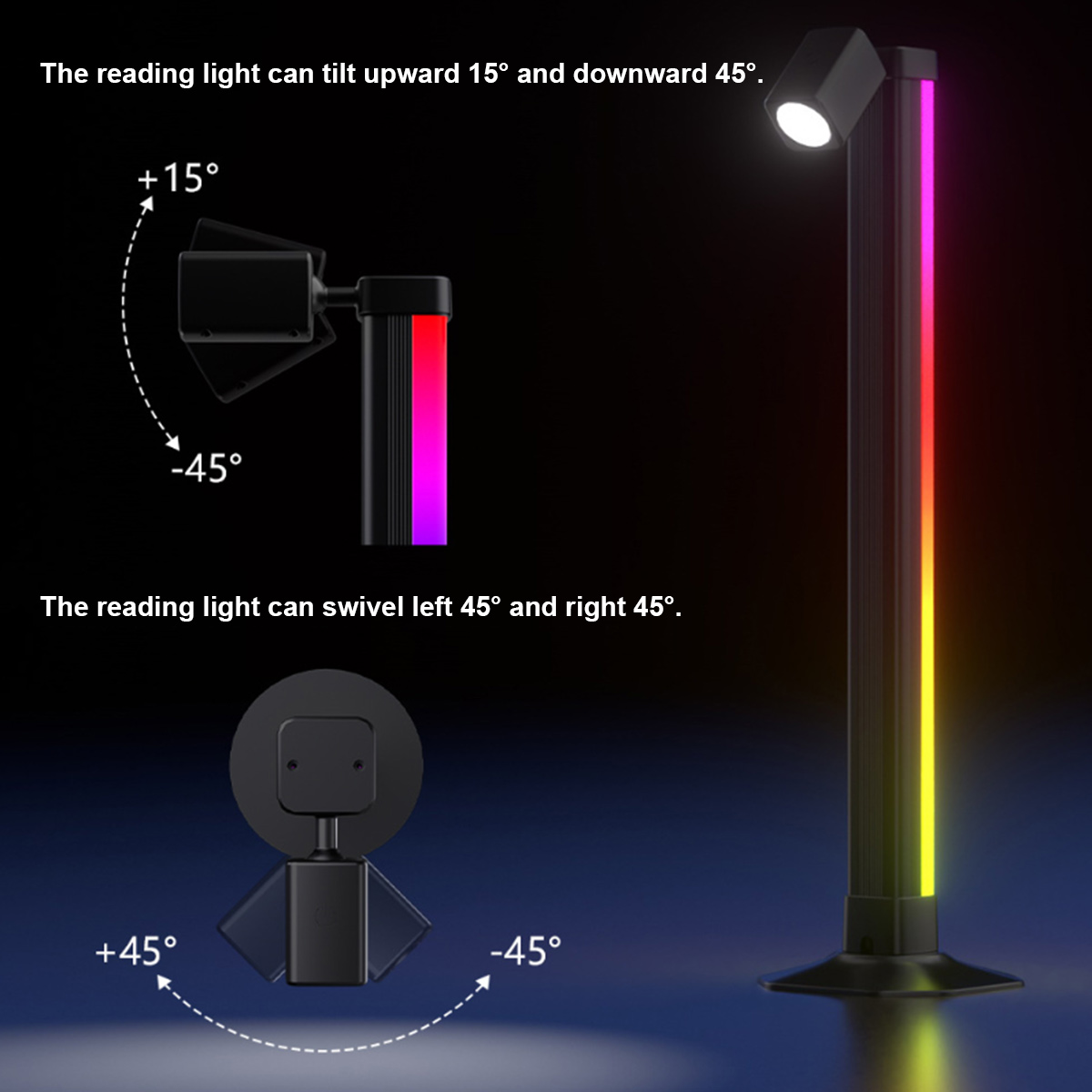 Smarte LED-Lichtleiste RGB mit – Desk Setup For Gaming Bewertung und Preis
