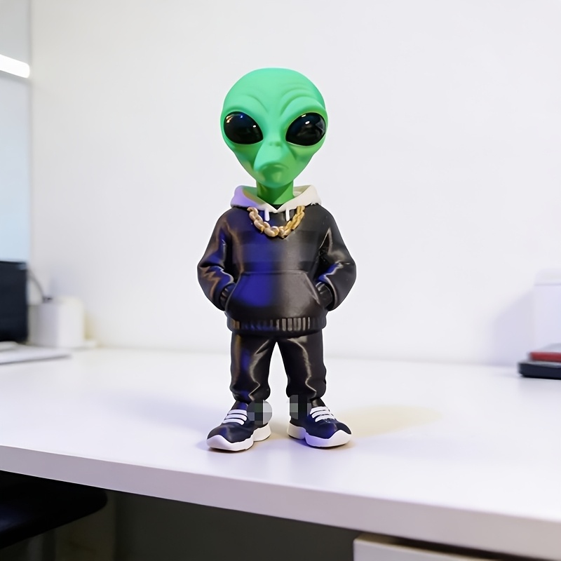 1 Stück grüne Alien-Figur mit  – Desk Setup Home Bewertung und Preis