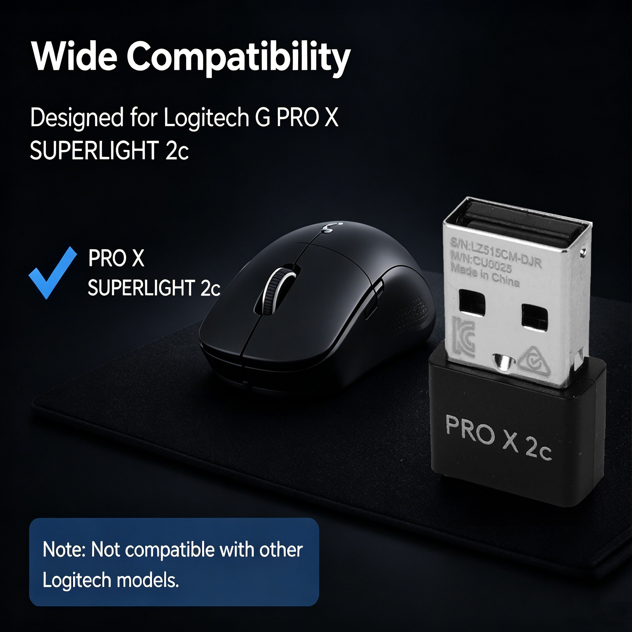 Praktischer Empfänger, geeigne – Logitech Mouse G Pro X Superlight Bewertung und Preis