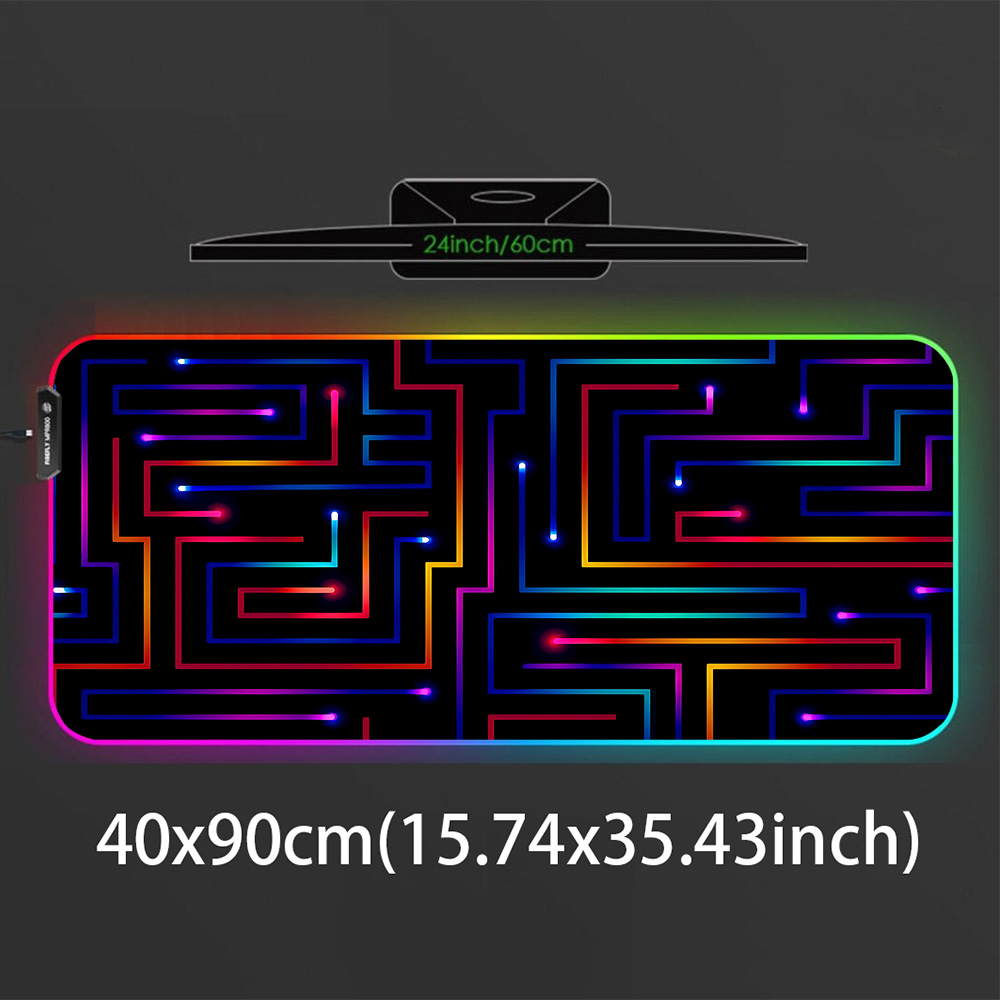 XXL Mauspad 900x400 Neon Circu – Desk Setup For Gaming Bewertung und Preis